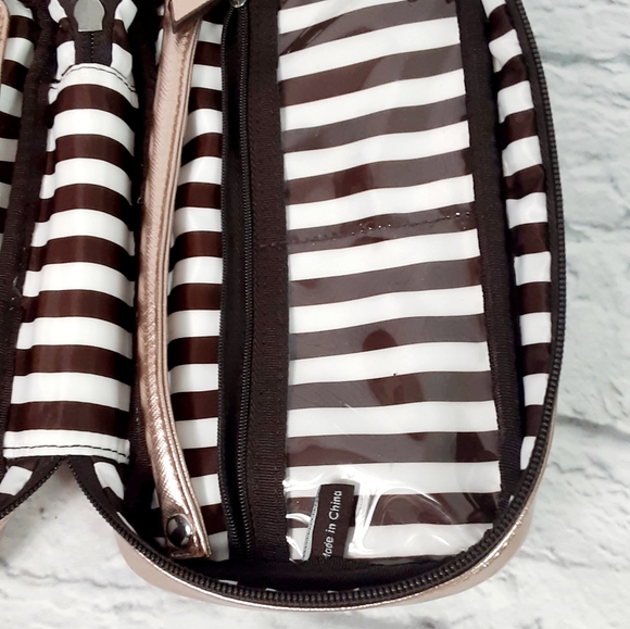 Henry Bendel rose gold leather jewelry case - Picture 9 of 14